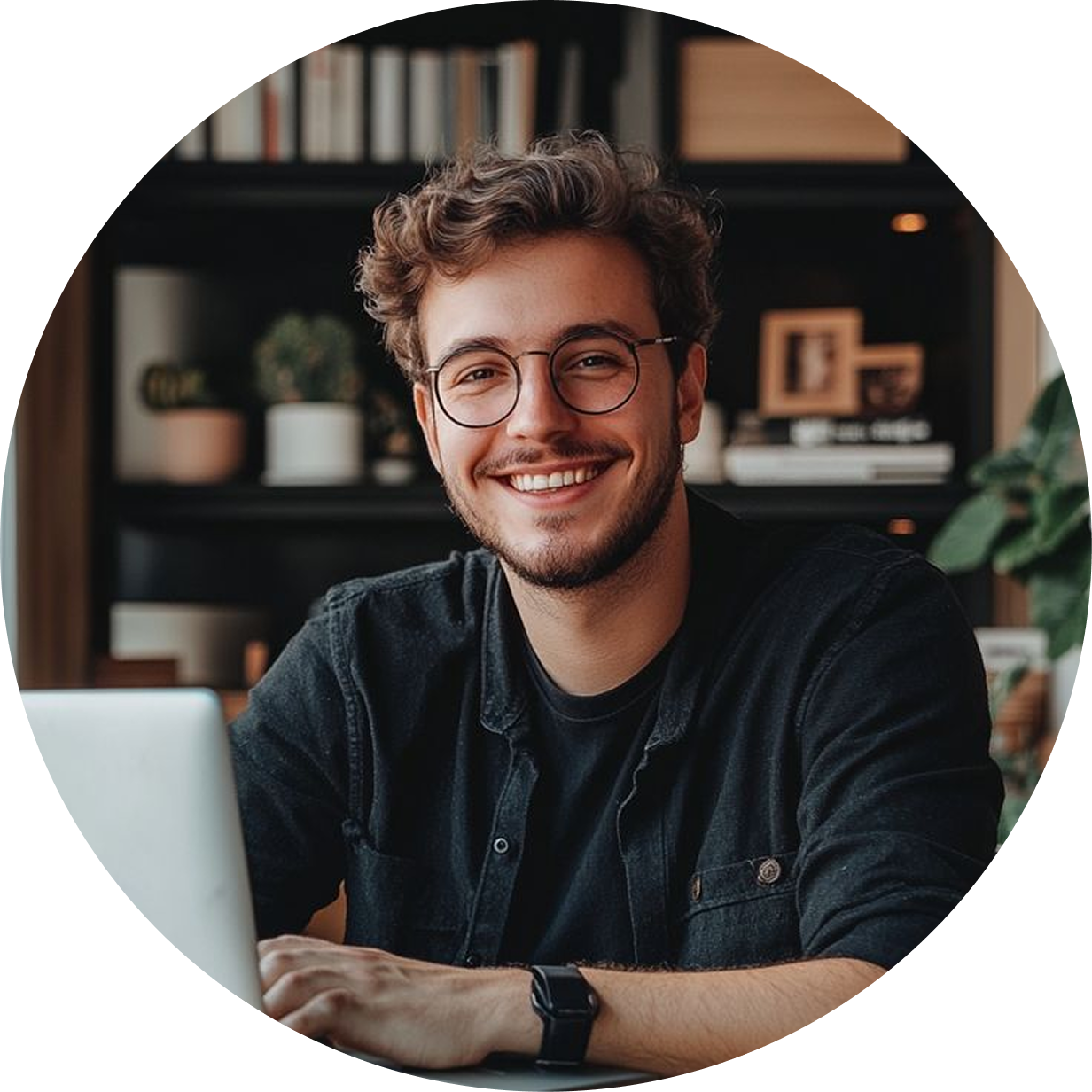 Student learning French
